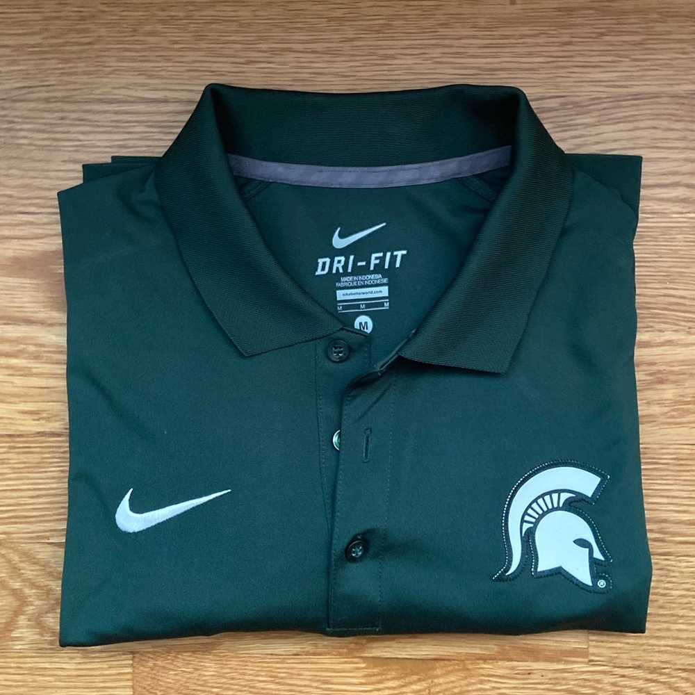 Men’s Nike Michigan State Dri-Fit Polo, Size Medium - Picture 3 of 11